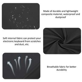 Housse anti-poussière élastique noire avec/sac pour piano numérique  Casio