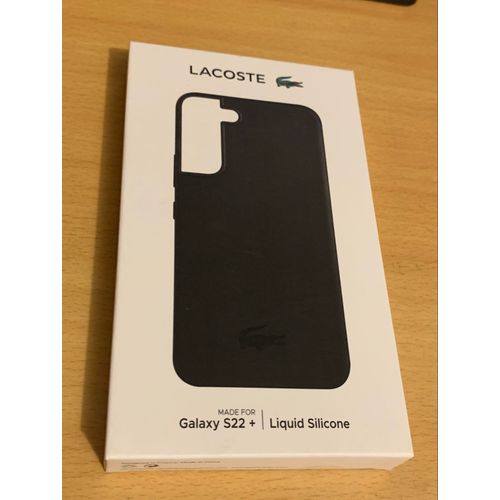 Coque En Silicone Pour Samsung Galaxy S22+ Lacoste Noir