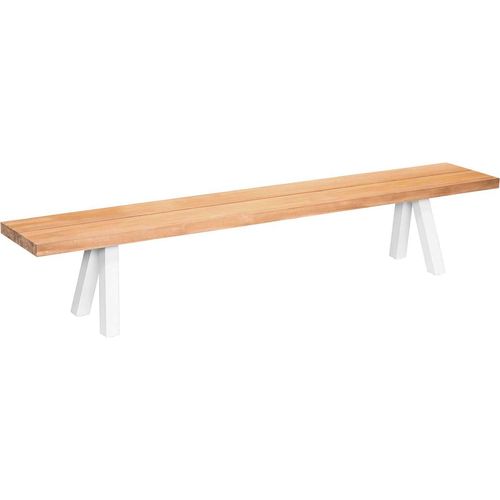Ensemble Table De Jardin En Teck Seychelles + 2 Bancs En Teck - Jardiline