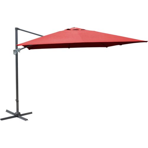 Parasol Déporté Nh - Toile Carré 300 X 300 Cm - Couleur Rouge