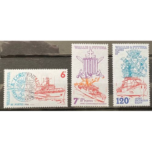 Lot De 3 Timbres Neufs** Wallis Et Futuna 1986 Y&t N° 348 À 350