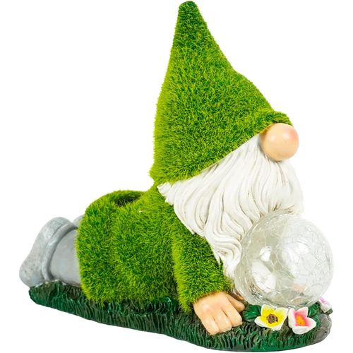 Nain De Jardin Yoga, Statue Jardin Exterieur En Resine, Decoration Exterieure Lampe Solaire Rechargeable, Statuette Peint À La Main, Decoration Humor Pour Cadeau Drole