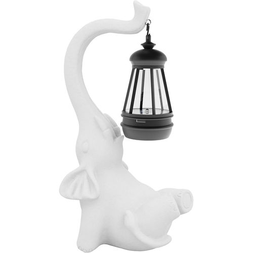 Ornements De Jardin En Forme D'éléphant Avec Lampes Solaires, Statue D'éléphant À Énergie Solaire, Décoration De Jardin, Lumières Led D'extérieur Étanches Ip65, Cadeaux D'éléphant Pour Femme (Visage