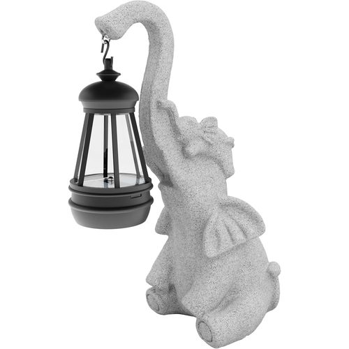 Ornements De Jardin En Forme D'éléphant Avec Lampes Solaires, Statue D'éléphant À Énergie Solaire, Décoration De Jardin, Lumières Led D'extérieur Étanches Ip65, Lumières Solaires Éléphants