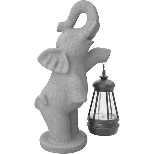 Ornements De Jardin En Forme D'éléphant Avec Lampes Solaires, Statue D'éléphant À Énergie Solaire, Décoration De Jardin, Lumières Led D'extérieur Étanches Ip65, Lumières Solaires Éléphants