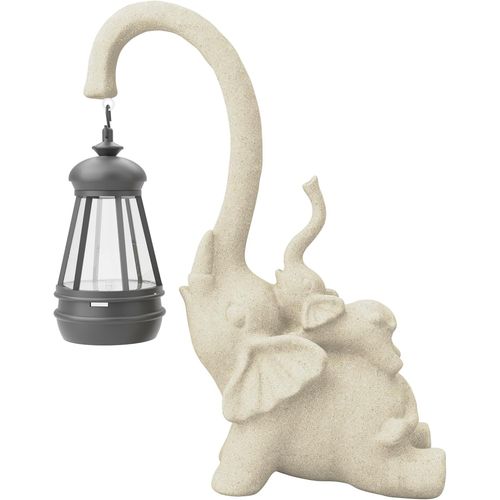 Ornements De Jardin En Forme D'éléphant Avec Lampes Solaires, Statue D'éléphant À Énergie Solaire, Décoration De Jardin, Lumières Led D'extérieur Étanches Ip65, Lumières Solaires Éléphants