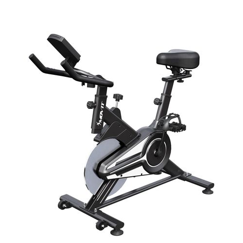 Vélo D'appartement Movit®, Réglable, Roue D'inertie De 6 Kg, Avec Écran, Noir