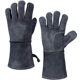 Gants pour Barbecue, Gants de Protection en Cuir pour Barbecue,