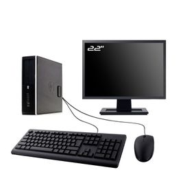 PC HP Compaq Elite 8100 SFF Ecran 22" Intel I7-860 RAM 16Go SSD 2To W10 Wifi