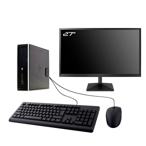 PC HP Compaq Elite 8100 SFF Ecran 27" Intel I7-860 RAM 16Go SSD 2To W10 Wifi