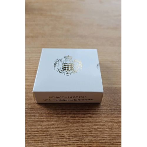 Pièce Rare 2 Euros Monaco Fondation De La Forteresse 2015. État Impeccable Numeroté