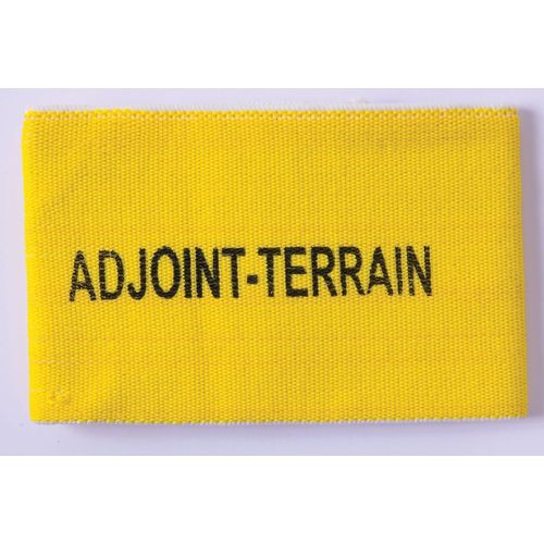 Brassard Élastique Foot Sports Collectifs - Adjoint Terrain - Jaune - Pa677