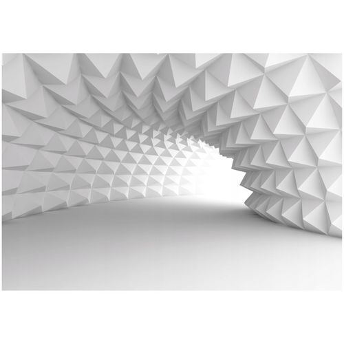 Papier Peint 3D Abstraction Tunnel Intissé Panoramique 250x175 cm - Colle Inclus - Chambre et Salon - Moderne Papier Peint