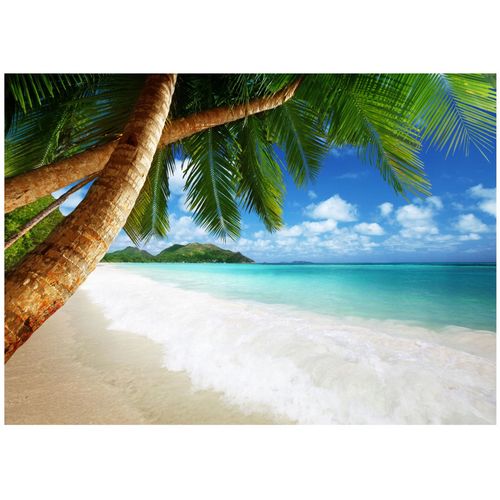 Papier Peint Panoramique Intissé Plage Mer 300x210 cm - Colle Inclus - Chambre et Salon - Moderne Papier Peint