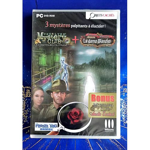 Jeu Pc 3 Mystery Club Les Visiteurs Du Passé & La Dame Blanche/ 40/M3