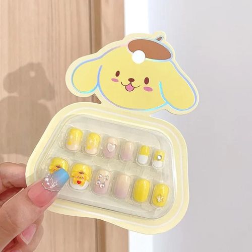 Autocollant À Ongles Auto-Adhésif Pour Enfants Sanurgente Cartoon, Hello Kitty, Cinnamoroll, Kuromi, Patch À Ongles Mignon, Accessoires Pour Filles, Jouet Cadeau-1
