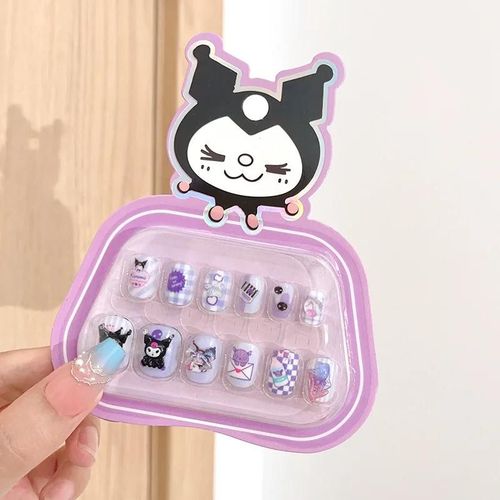 Autocollant À Ongles Auto-Adhésif Pour Enfants Sanurgente Cartoon, Hello Kitty, Cinnamoroll, Kuromi, Patch À Ongles Mignon, Accessoires Pour Filles, Jouet Cadeau-3