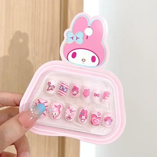 Autocollant À Ongles Auto-Adhésif Pour Enfants Sanurgente Cartoon, Hello Kitty, Cinnamoroll, Kuromi, Patch À Ongles Mignon, Accessoires Pour Filles, Jouet Cadeau-5