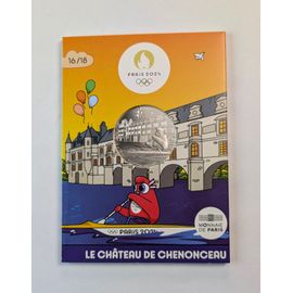 Pièce De 10 Euros Argent Jo De Paris 2024 Thème Château De Chenonceaux