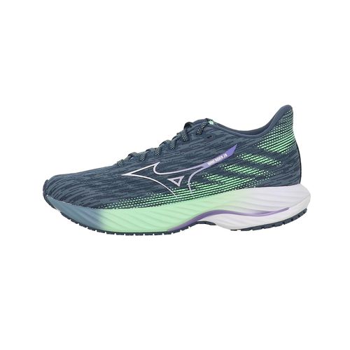 Chaussures Running Mizuno Wave Rider 28 Bleu Moyen