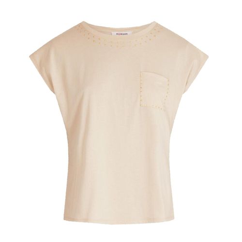 Tee Shirt Manches Courtes Morgan Dyrou Beige Beige Xl