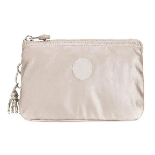 kipling Trousse de toilette beige pour femme - Basic Plus Creativity Large Purse L Metallic Glow 88363