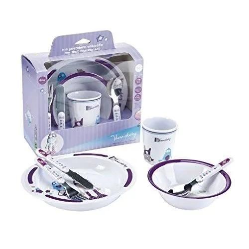 Thermobaby Coffret Mélamine/Couverts Inox Petit Monstre - 2163644