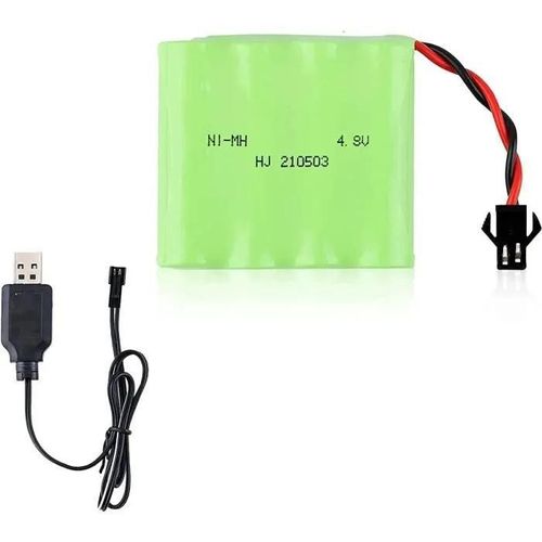 Batterie Rechargeable Ni-Mh 4.8v 1200mah Sm 2p Plug Pour Voiture Rc - Yunique France-Autre