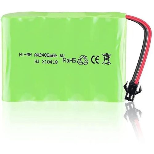 Yunique France Batterie Rechargeable 6v Ni-Mh 2400 Mah Pour Voiture Télécommandée-Autre