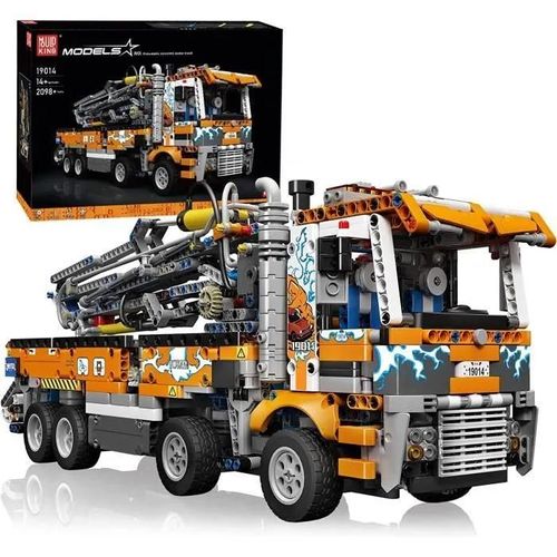 Bloc De Construction Compatible 19014 Camion Pompe À Béton Pneumatique 2100 Pcs.Bazarland30