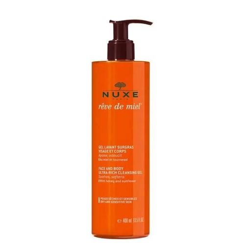 N Uxe Rêve De Miel Gel Lavant Surgras Peaux Sèches Et Sensibles 400ml Beaute De La Peau 