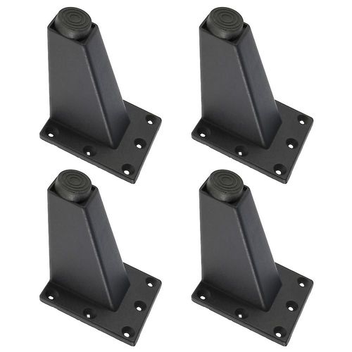 4 Pcs 8cm Réglable Métal Meubles Jambe Épais En Alliage D¿Aluminium Table Armoires Pieds Canapé-Lit Tv Cabine