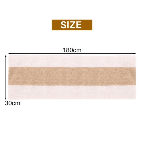 Chemins De Table En Toile De Jute Pour Chemin De Table De Cuisine 72 Pouces - Centres De Table De Ferme Naturelle Pour Tables-