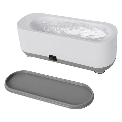 Nettoyeur de bijoux à ultrasons pour tous les bijoux, machine à ultrasons portable et à faible bruit 45KHz pour juif