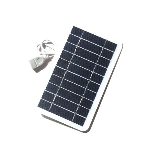 Panneau Solaire Usb 5v Chargeur Solaire De Batterie De Cellules Portables De Camping Étanche En Plein Air Pour Téléphone Portable
