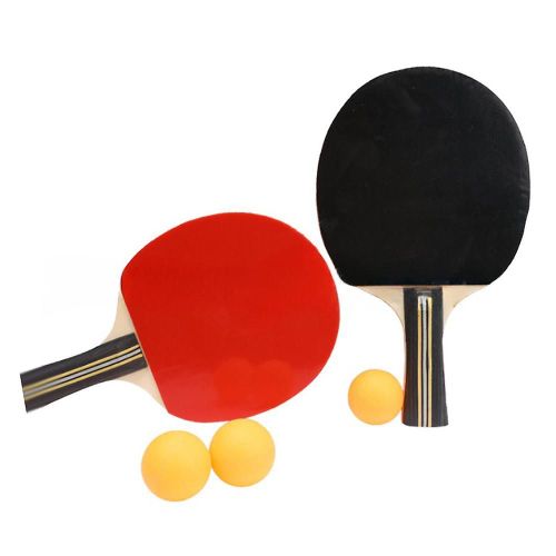 Raquettes De Tennis De Table Portables Set De Raquettes De Lame De Ping-Pong Raquettes De 2 Raquettes De Ping-Pong À Long Manche
