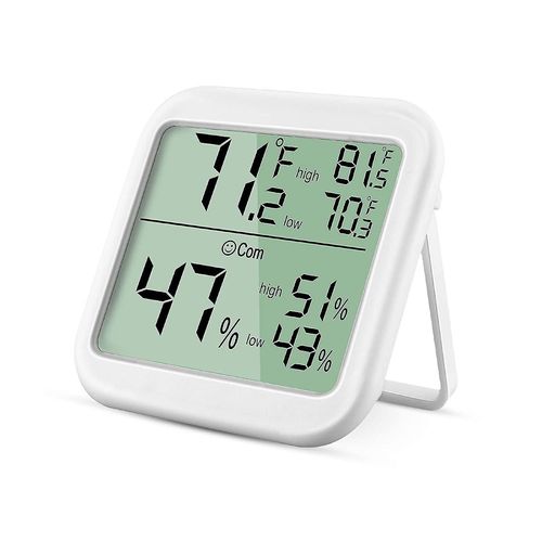 Hygromètre Moniteur d¿humidité numérique Max d¿intérieur Thermomètre et jauge d¿humidité avec écran ultra-large