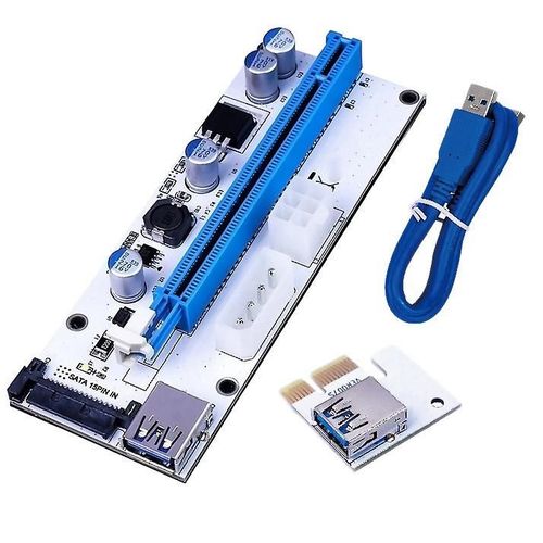 008S 1X À 16X Câble d¿extension de carte VGA PCI-E DC-DC 60cm USB 3.0 Câble de montage Carte de montage Adaptateur de voiture