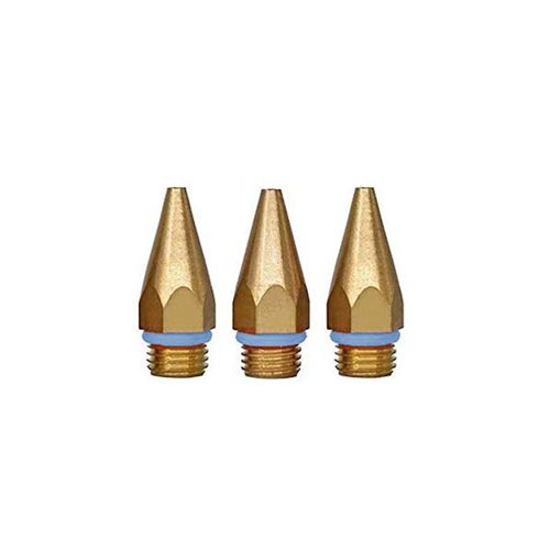 3 pièces de colle chaude - pointes 7 / 16 pouces de fil de cuivre buses pour colle thermofusible - taille d¿alésage 0,05 pouce 0,06i