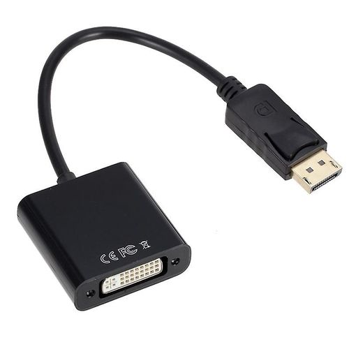 Câble adaptateur DP vers DVI, adaptateur DisplayPort vers DVI (mâle vers femelle) pour ordinateurs, ordinateurs de bureau, Lapt