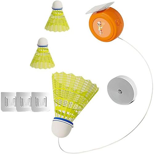 Outil D¿Entraînement De Badminton, Badminton Rebound Trainer Élastique Badminton Trainer Set Badminton Portable
