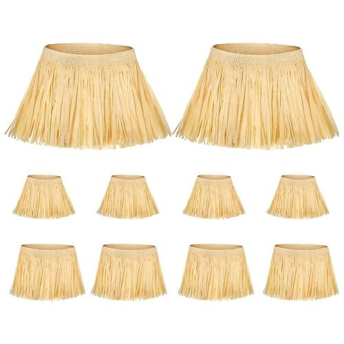 10 pièces de paille kit papier costume accessoires cou bras et cheville attaches pour accessoire de fête