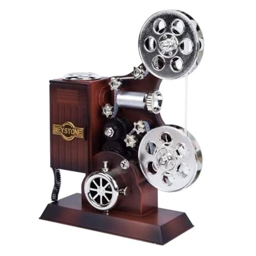 Boîte À Musique De Projecteur De Film, Mini Antique Vintage Artisanat Boîte À Musique Joue De L¿Air Pour La Maison D¿Anniversaire / Bureau