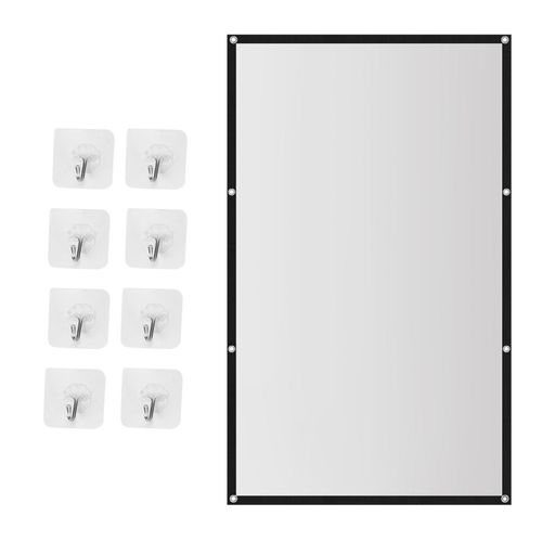 Projecteur portable écran de théâtre extérieur HD blanc pliable anti- (100 pouces)