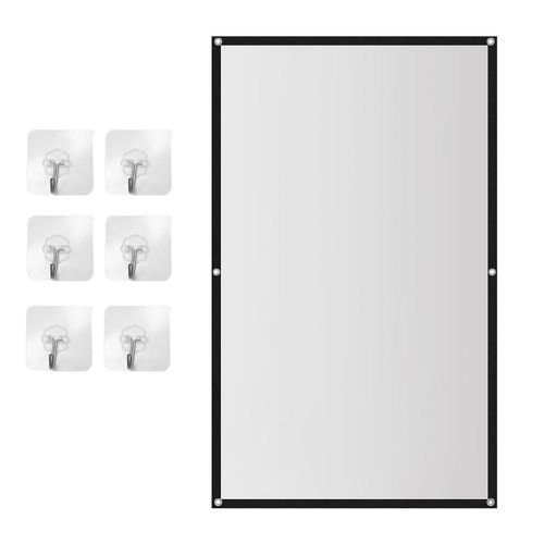 Portable Projecteur Écran Théâtre Extérieur HD Blanc Pliable Anti- (84 pouces)