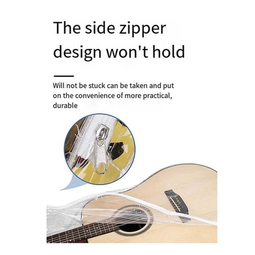 Housse De Protection De La Poussière Transparente Translucide Étanche À La Poussière Housse De Guitare Électrique Acoustique Étanche Prot
