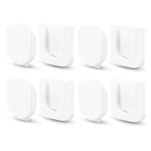 Support de télécommande magnétique mural, 4 paires d¿organisateurs de télécommande de stockage auto-adhésif T