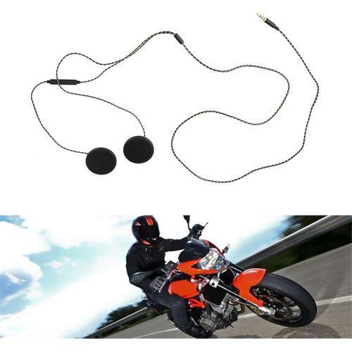 Haut-Parleur Pour Casque Jack 3,5 Mm, Écouteurs Pour Casques De Moto, Écouteurs Pour Casque De Moto Avec Câble, Haut-Parleur Pour Casque De Casque, Pour Ordinateurs Ios Android Mp3[EOU114407]