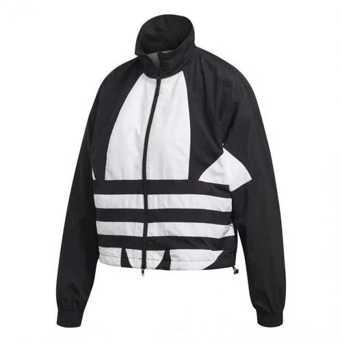 Veste De Survêtement Femme - Adidas Originals - Large Logo - Manches Longues - Noir - 100% Nylon