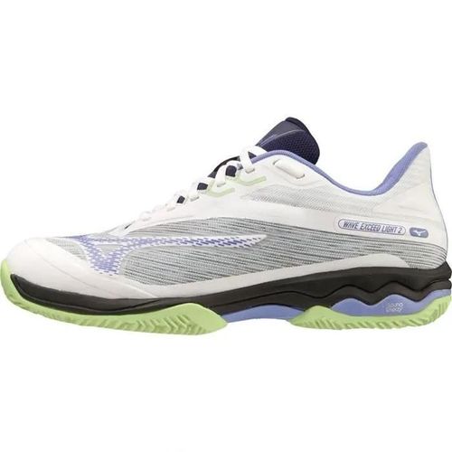 Chaussures De Padel Mizuno Homme Wave Exceed Light 2 - Blanc - Confort Et Légèreté - Multisport - Indoor